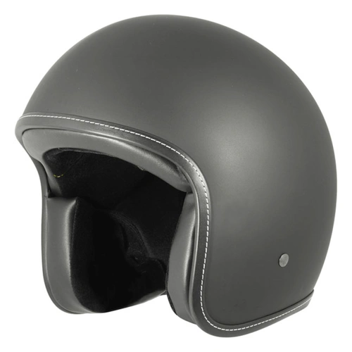 M2R 225 Vice Classic No Studs Open Face Helmet - Matte Black