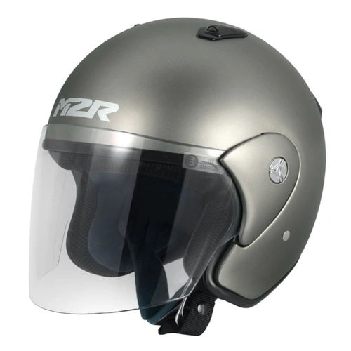 M2R 290 Solid Open Face Helmet - Titanium