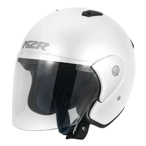 M2R 290 Solid Open Face Helmet - White - S - SKU:1116315