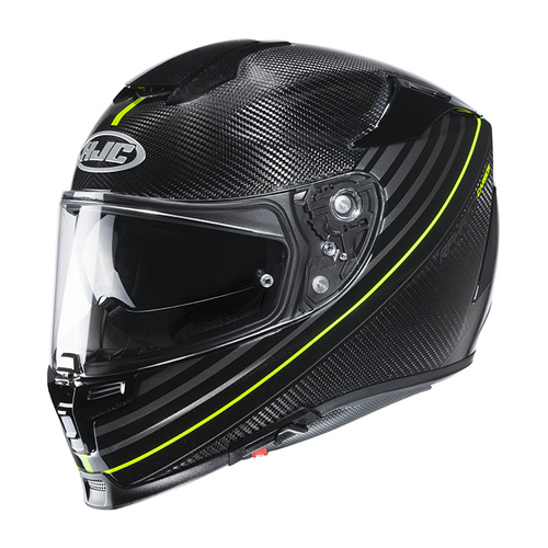 HJC RPHA 70 Artan Carbon Full Face Helmet MC-4H  - Black/Yellow - XS - SKU:1119909