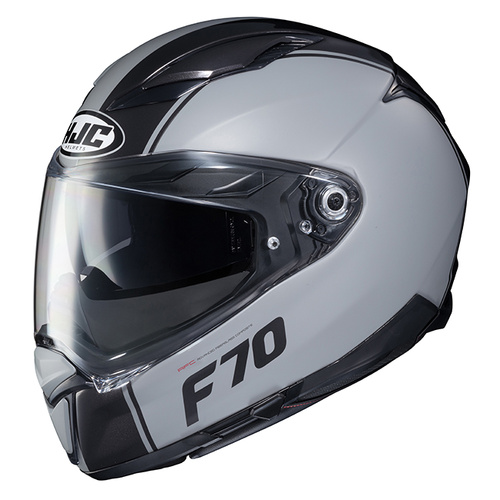 HJC F70 Mago Full Face Helmet MC-5SF - Black/Grey - S - SKU:1119952