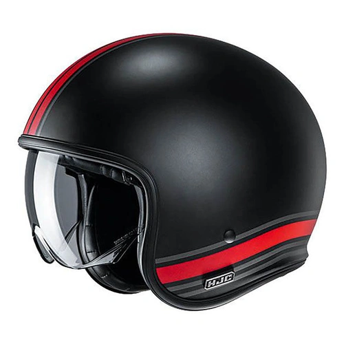 HJC V30 Senti MC-1SF Open Face Helmet - Black/Red
