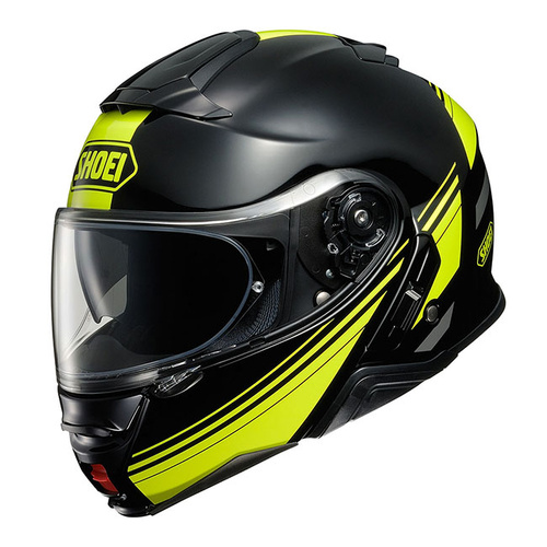 Shoei Neotec II Separator Helmet TC-3 - Black/Hi-Vis - XS - SKU:1121110