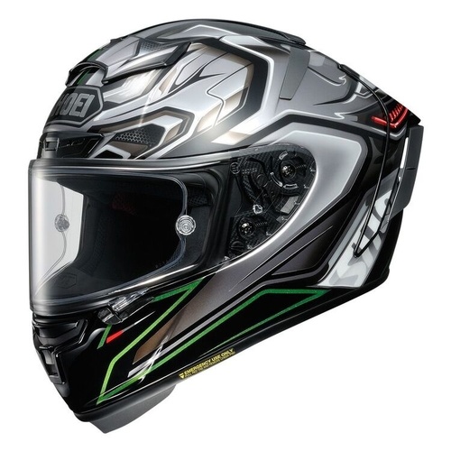 Shoei X-Spirit III Aerodyne Helmet - Black/Grey - XS - SKU:1121140