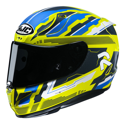 HJC RPHA 11 Stobon Full Face Helmet MC-4 - Yellow/Blue/White - 2XL - SKU:1121384