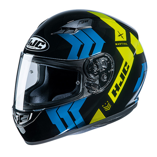 HJC CS-15 Martial Full Face Helmet MC-4H - Black/Blue/Yellow - S - SKU:1121623