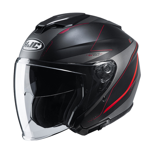 HJC i30 Slight Modular Helmet MC-1SF - Black/Red - S - SKU:1121879