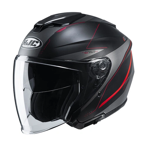 HJC i30 Slight Modular Helmet MC-1SF - Black/Red - 2XL - SKU:1121883