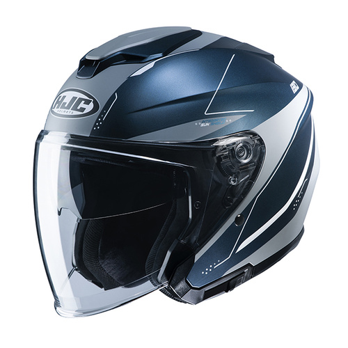HJC i30 Slight Modular Helmet MC-2SF - Blue/Grey - S - SKU:1121885