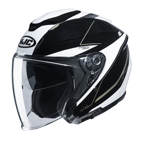 HJC i30 Slight Modular Helmet MC-9 - Black/White - XS - SKU:1121890