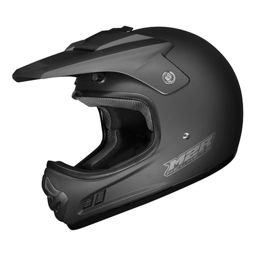 M2R MX2 JR Solid MX Helmet - Matte Black