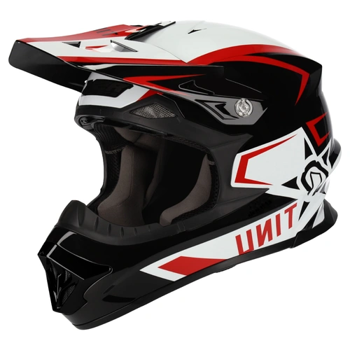 M2R Exo Unit Protech MX Helmet (PC-1F) - Red/White