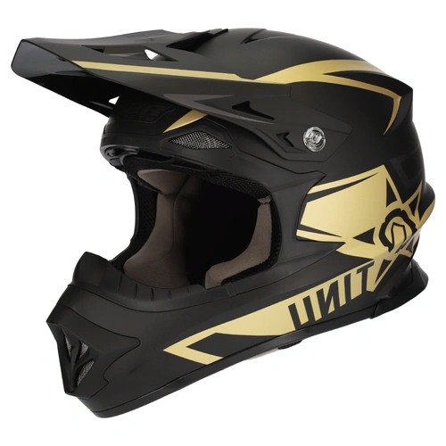M2R Exo Unit Protech MX Helmet (PC-9F) - Matte Gold/Black