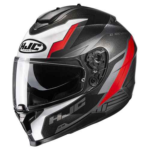 HJC C70 Silon Full Face Helmet MC-1 - Black/White/Red - M - SKU:1123372