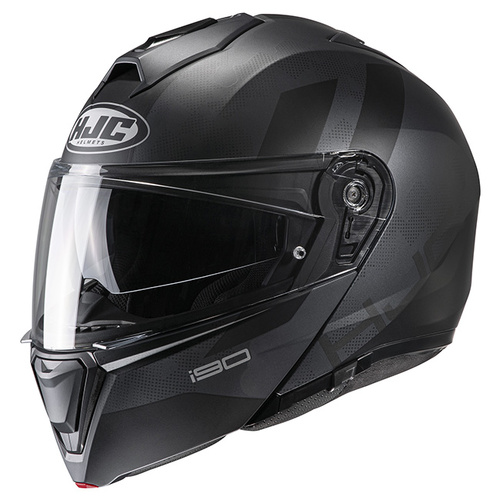 HJC i90 Syrex Modular Helmet MC-5SF - Black/Grey - S - SKU:1123443
