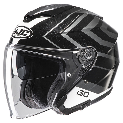 HJC i30 Zetra Modular Helmet MC-5 - Black/Grey - 2XL - SKU:1123459