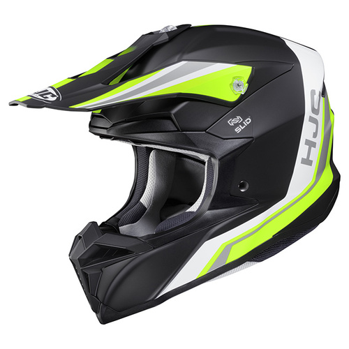 HJC i50 Flux MX Helmet MC-3HSF - Black/White - XS - SKU:1123534
