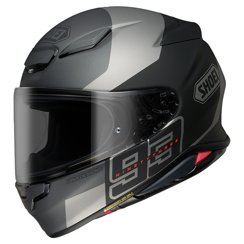 Shoei NXR2 MM93 Rush Helmet TC-5 - White/Red - 2XL - SKU:1123658