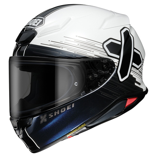 Shoei NXR2 Ideograph Helmet TC-6 - White/Black/Blue - XS - SKU:1123679