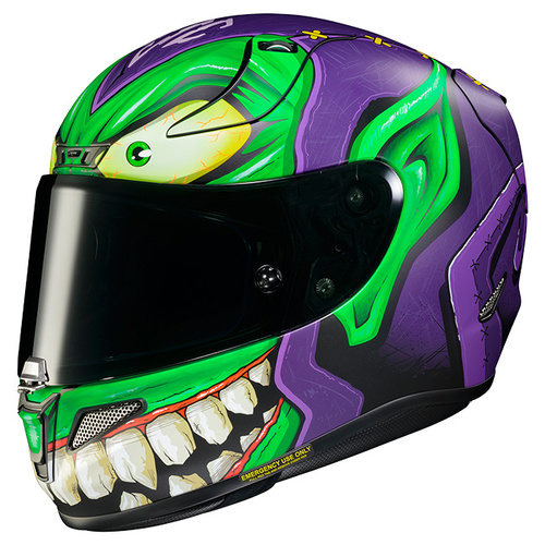 HJC RPHA 11 Green Goblin Full Face Helmet MC-48SF - Green/Purple - XS - SKU:1123736