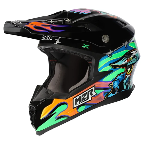 M2R X4.5 Tdub Insight MX Helmet (PC-10) - Black/Multi - XS - SKU:1123825