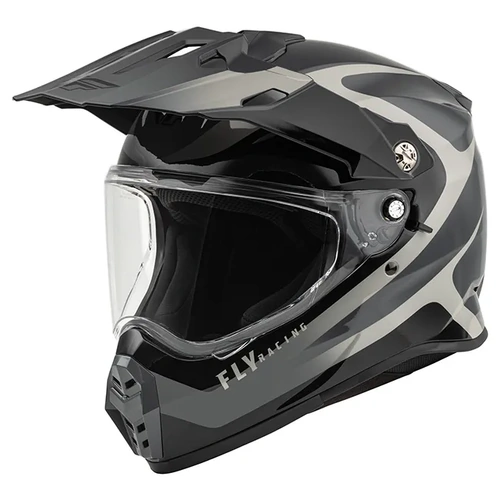 Fly Racing Trekker Pulse Adventure Helmet - Black/Grey