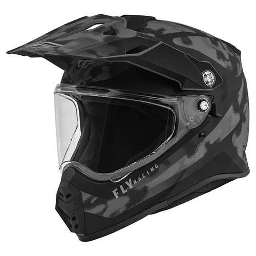 Fly Racing Trekker Pulse Adventure Helmet - Grey/Black/Camo