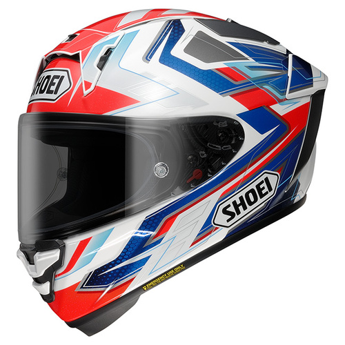 Shoei X-SPR Pro Escalate Helmet TC-10 - White - S - SKU:1124752