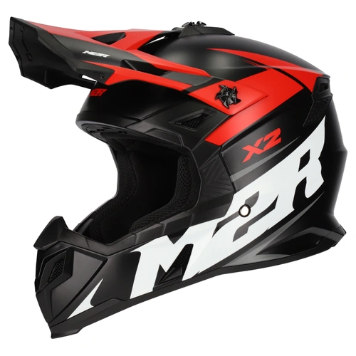M2R X2 Charger MX Helmet (PC-1F) - Red