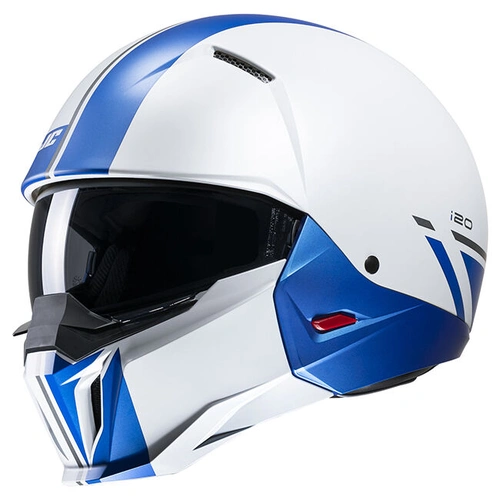 HJC i20 Batol MC-2SF Modular Helmet - White/Blue - L - SKU:1125080