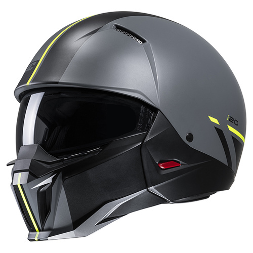 HJC i20 Batol Modular Helmet MC-3SF - Grey/Yellow - XS - SKU:1125083