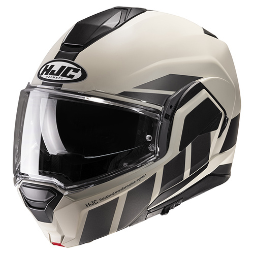HJC i100 Beis Modular Helmet MC-9SF - White/Black - S - SKU:1125182