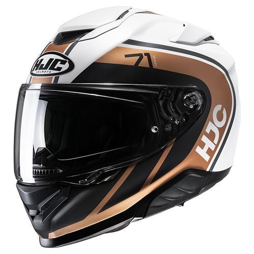 HJC RPHA 71 Mapos Full Face Helmet MC-9SF - White/Bronze - 2XL - SKU:1125217