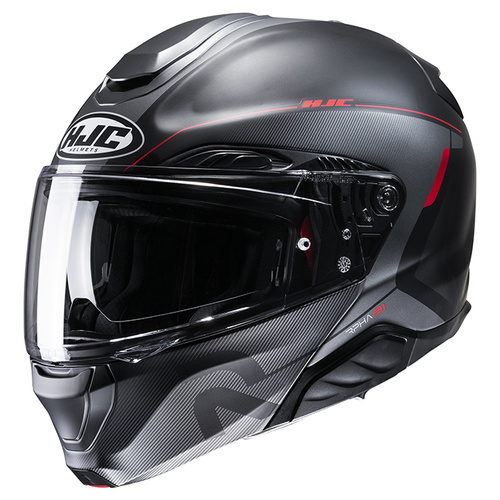 HJC RHPA 91 Combust Modular Helmet MC-1SF - Black/Red - S - SKU:1125301