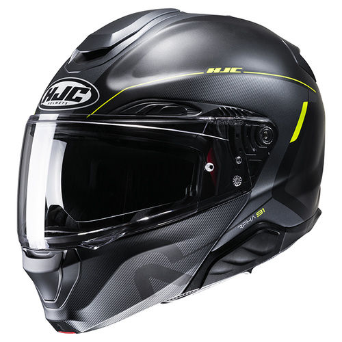 HJC RHPA 91 Combust Modular Helmet MC-3HSF - Black/Yellow - S - SKU:1125307