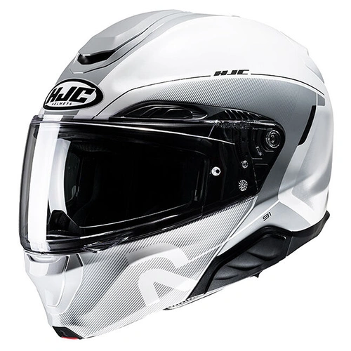 HJC RHPA 91 Combust MC-10 Modular Helmet - White/Grey
