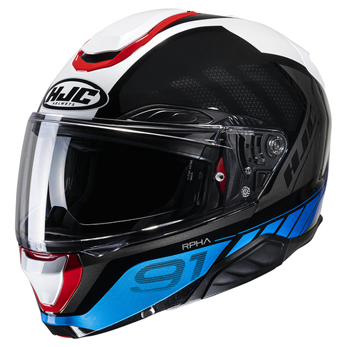 HJC RHPA 91 Raphino Modular Helmet MC-21 - Black/Blue - S - SKU:1125337