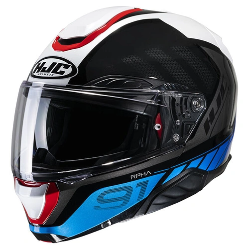 HJC RHPA 91 Raphino MC-21 Modular Helmet - Black/Blue - XL - SKU:1125340