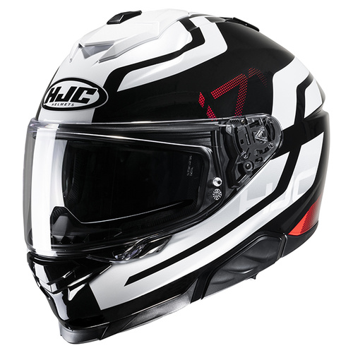 HJC i71 Enta Full Face Helmet MC-1 - Black/White - 2XL - SKU:1125389
