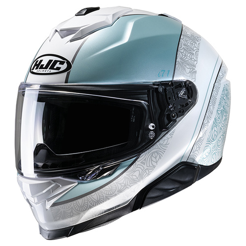 HJC i71 Sera Full Face Helmet MC-2 - White/Blue - S - SKU:1125427