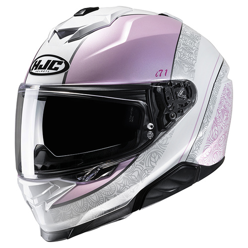 HJC i71 Sera Full Face Helmet MC-8 - White/Pink - S - SKU:1125439