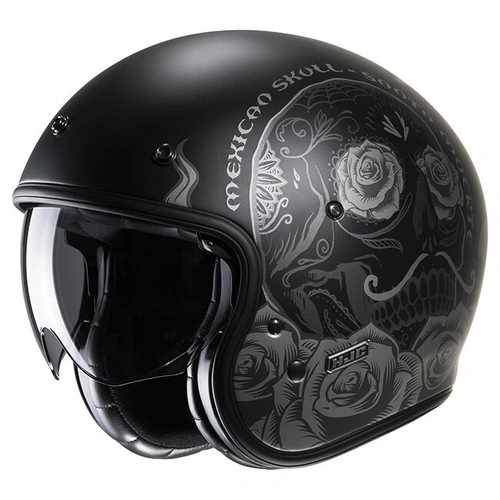 HJC V31 Desto MC-5SF Open Face Helmet - Black/Grey