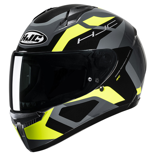 HJC C10 Tins Full Face Helmet MC-3H - Black/Yellow - M - SKU:1125534