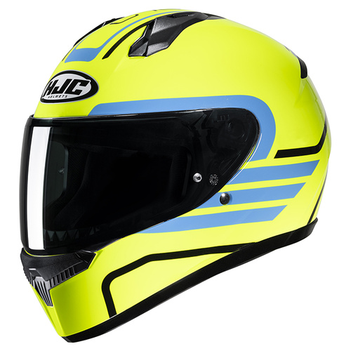 HJC C10 Lito Full Face Helmet MC-3H - Yellow/Blue - L - SKU:1125565