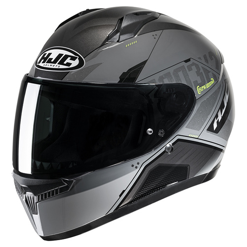 HJC C10 Inka Full Face Helmet MC-3H - Black/Yellow - XS - SKU:1125586