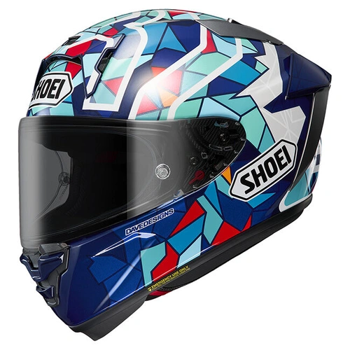 Shoei X-SPR Pro Marquez Barcelona Helmet TC-10 - Blue/Green/Red - 2XL