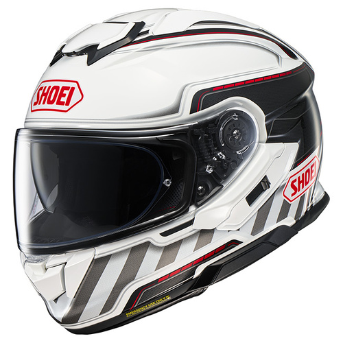 Shoei GT-Air 3 Discipline Helmet TC-6 - White/Red - S - SKU:1126136