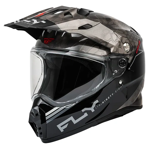 Fly Racing Trekker Kryptek Conceal Adventure Helmet - Black/Grey/White