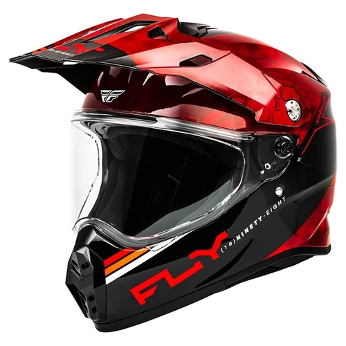 Fly Racing Trekker Kryptek Conceal Adventure Helmet - Red/Black
