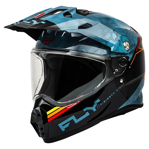 Fly Racing Trekker Kryptek Conceal Adventure Helmet - Slate/Black/Red - S - SKU:1126281